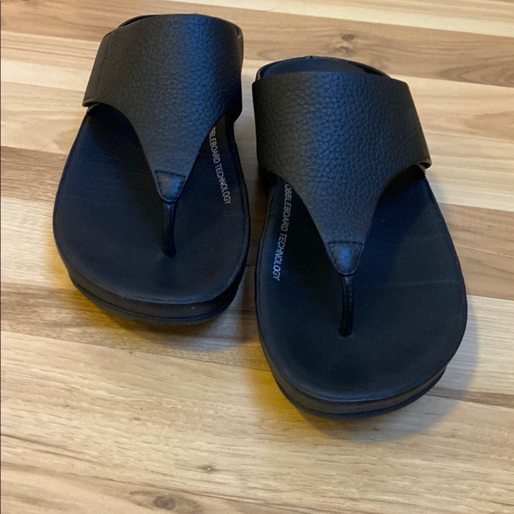 Fitflop Black Slide Sandals